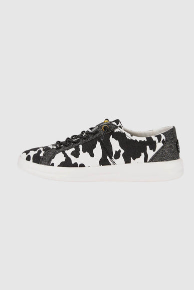 HEYDUDE Women’s Karina Sneakers in Black Cow