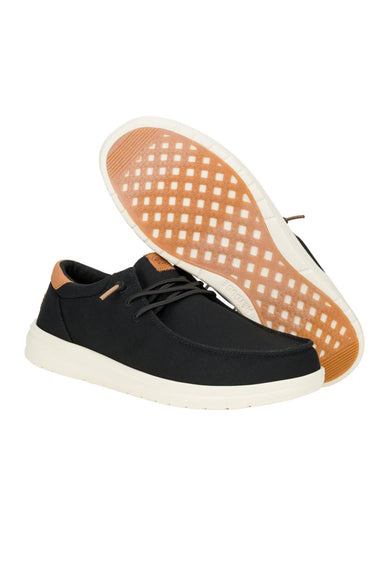 HEYDUDE Men’s Paul Canvas Shoes in Black