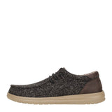 HEYDUDE Men’s Wally Paul Knit Shoes in Black