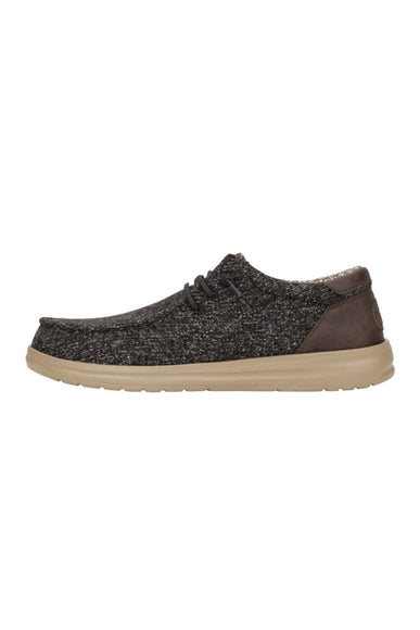 HEYDUDE Men’s Wally Paul Knit Shoes in Black