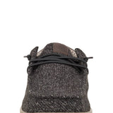 HEYDUDE Men’s Wally Paul Knit Shoes in Black