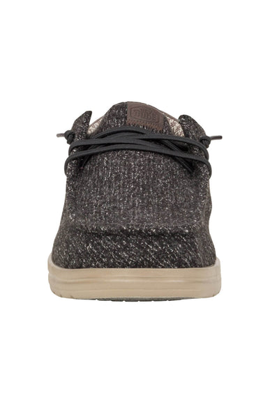 HEYDUDE Men’s Wally Paul Knit Shoes in Black