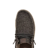 HEYDUDE Men’s Wally Paul Knit Shoes in Black