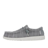 HEYDUDE Men’s Wally Stretch Sox Shoes in Grey