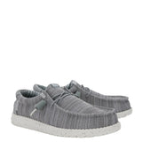 HEYDUDE Men’s Wally Stretch Sox Shoes in Grey