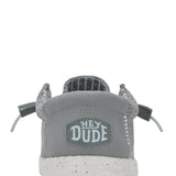 HEYDUDE Men’s Wally Stretch Sox Shoes in Grey