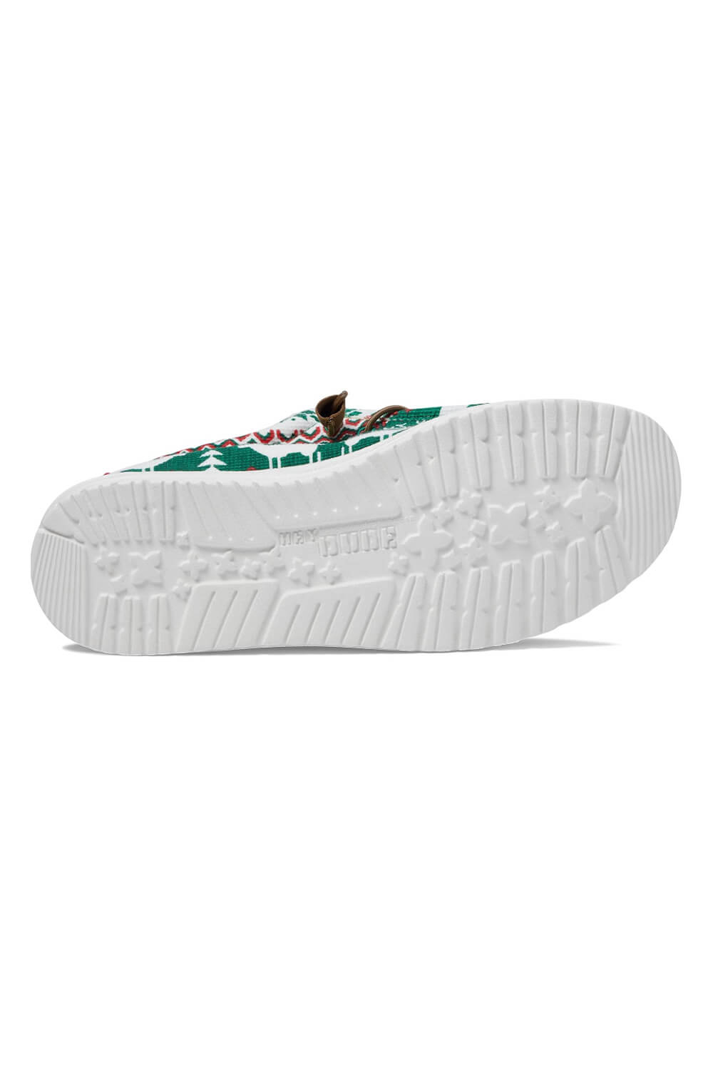 HEYDUDE Men's Wally Ugly Sweater Lined Shoes in Green | 40791-315