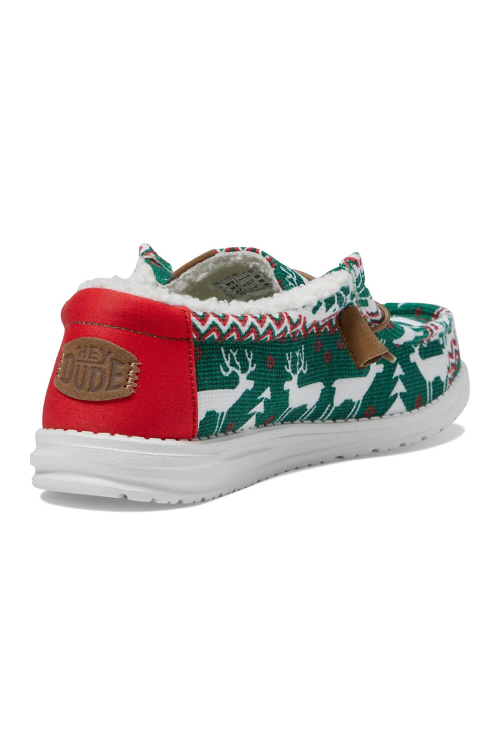 HEYDUDE Men's Wally Ugly Sweater Lined Shoes in Green | 40791-315