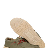 HEYDUDE Men’s Wally Waxed Canvas Shoes in Olive