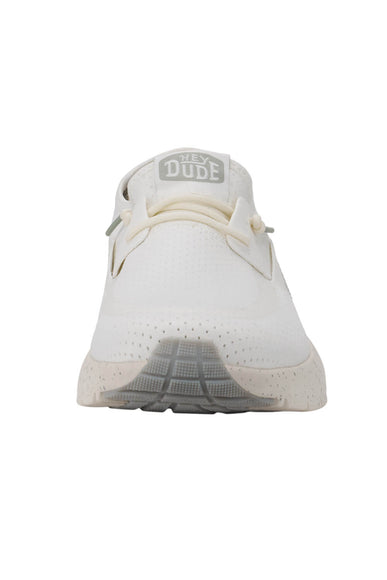 HEYDUDE Men's Sirocco Perf Mesh Shoes in White 