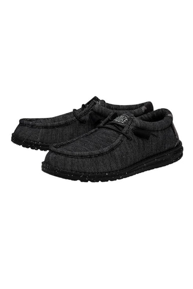 HEYDUDE Men’s Wally Stretch Shoes in Midnight Bunker
