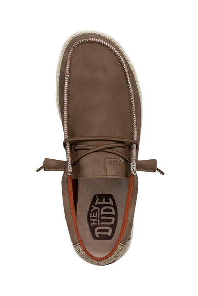 HEYDUDE Men’s Wally Fabricated Leather Shoes in Tan