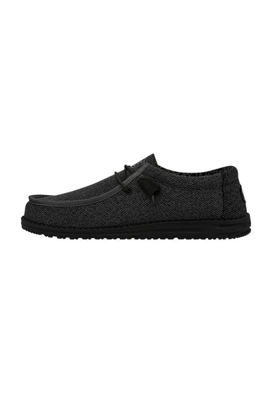 HEYDUDE Men’s Wally Sox Shoes in Micro Total Black