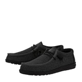 HEYDUDE Men’s Wally Sox Shoes in Micro Total Black