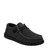 HEYDUDE Men’s Wally Sox Shoes in Micro Total Black