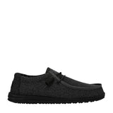 HEYDUDE Men’s Wally Sox Shoes in Micro Total Black