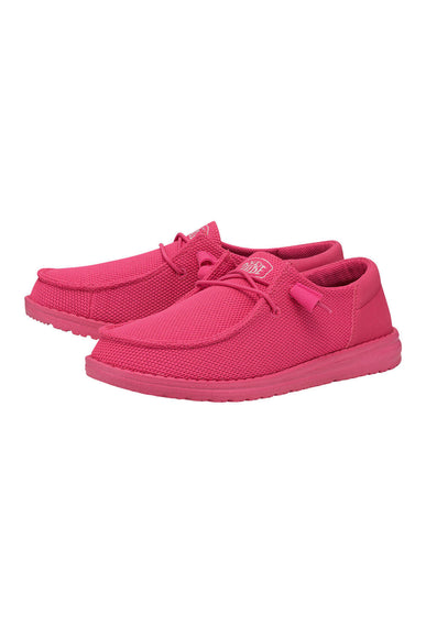 HEYDUDE Women’s Wendy Funk Mono Shoes in Electric Pink