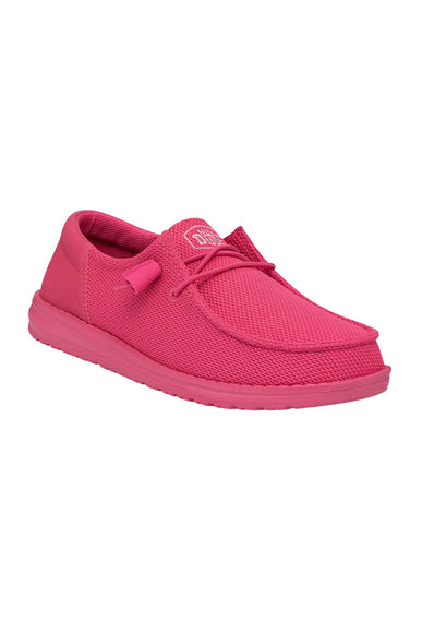 HEYDUDE Women’s Wendy Funk Mono Shoes in Electric Pink