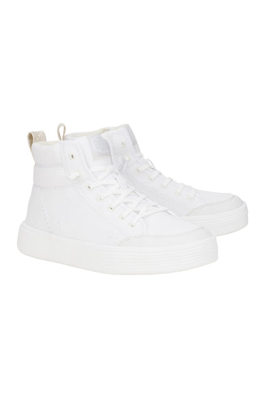 HEYDUDE Women’s Cody Hi Canvas Sneakers in White