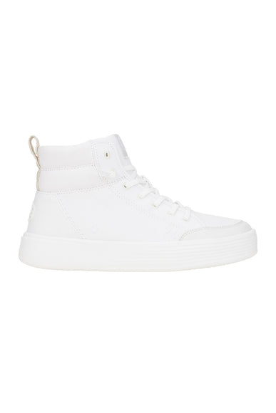 HEYDUDE Women’s Cody Hi Canvas Sneakers in White