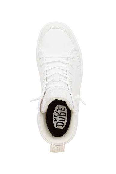 HEYDUDE Women’s Cody Hi Canvas Sneakers in White