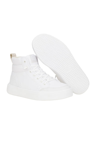 HEYDUDE Women’s Cody Hi Canvas Sneakers in White
