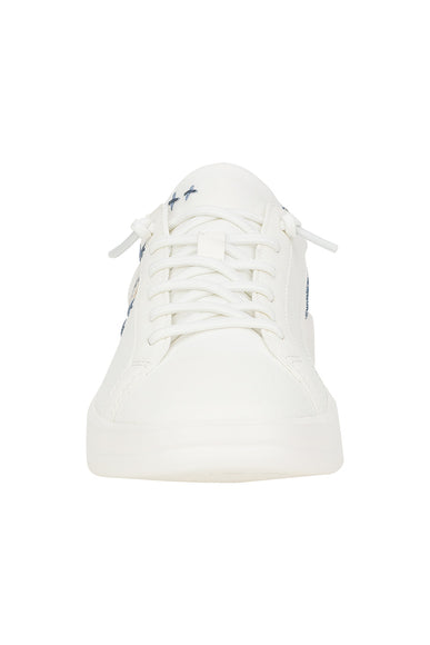 HEYDUDE Women’s Karina Crafted Boho Sneakers in White/Blue