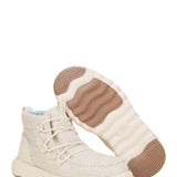 HEYDUDE Women’s Reyes Heathered Lace Up Booties in Ivory