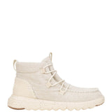 HEYDUDE Women’s Reyes Heathered Lace Up Booties in Ivory