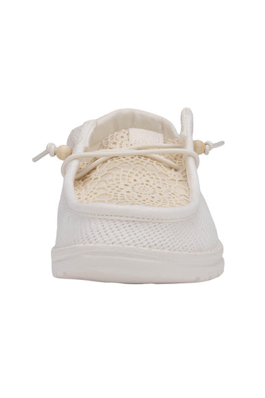 HEYDUDE Women’s Wendy Boho Crochet Shoes in Ivory