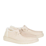 HEYDUDE Women’s Wendy Brushed Cozy Shoes in Ivory