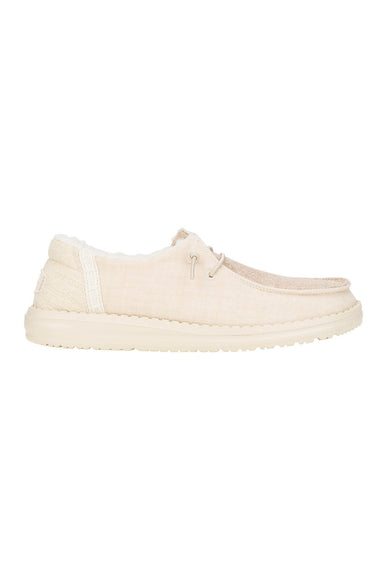 HEYDUDE Women’s Wendy Brushed Cozy Shoes in Ivory