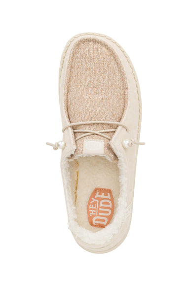 HEYDUDE Women’s Wendy Brushed Cozy Shoes in Ivory