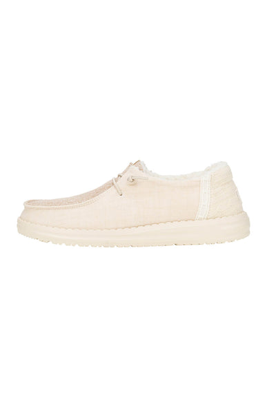 HEYDUDE Women’s Wendy Brushed Cozy Shoes in Ivory