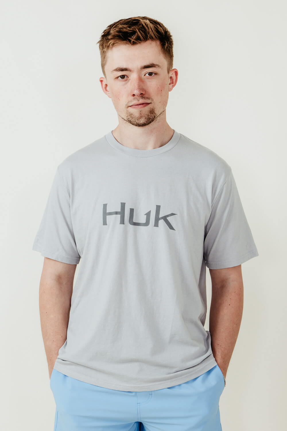Huk Men's Vented Pursuit Shirt - Long Sleeve - Harbor Mist