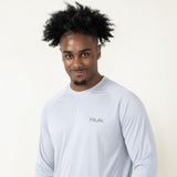 Huk Fishing Pursuit Ambush Long-Sleeve T-Shirt for Men in Grey