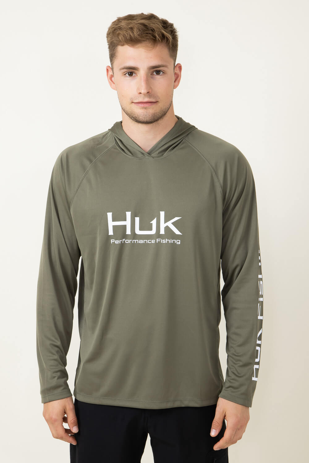 Huk Men's Vented Pursuit Hoodie - Moss - XL