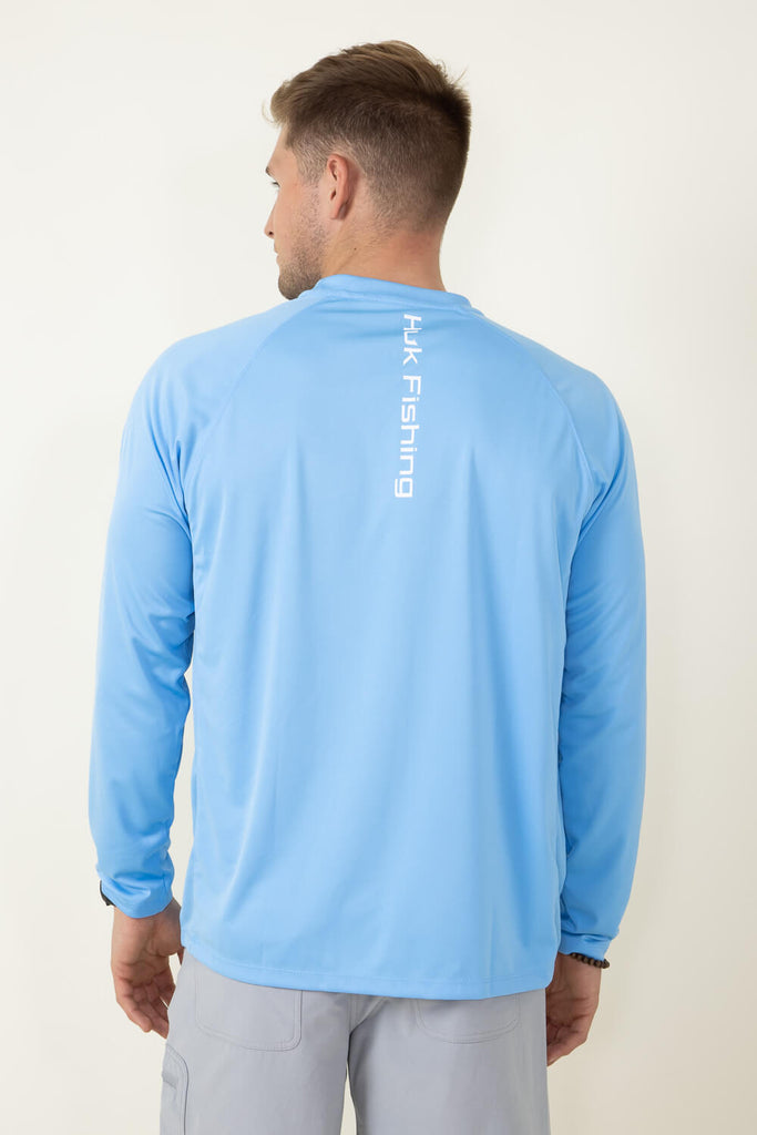 Huk Fishing Shirts For Men Men Short Sleeve Printing Round Neck Pullover T  Shirt Blouse Men'S Undershirts,Blue,XL
