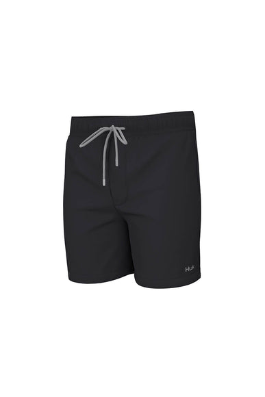 Huk Fishing Youth Pursuit Volley Shorts for Boys in Black