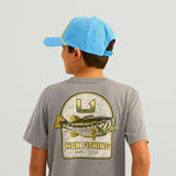 Huk Fishing Youth Badge Series T-Shirt for Boys in Night Owl