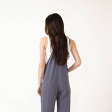 Illa Illa Linen Overalls for Women in Charcoal 