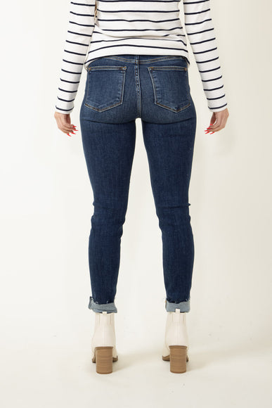 Judy Blue Jeans Mid Rise Vintage Raw Hem Skinny Jeans for Women