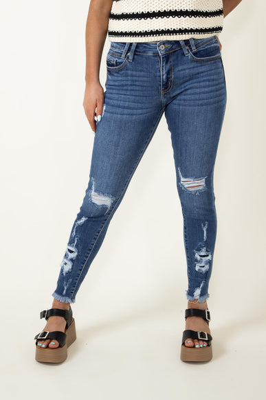 KanCan High Rise Distressed Skinny Jeans for Women 