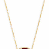 Kendra Scott Elisa Gold Pendant Necklace in Clear Berry