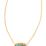 Kendra Scott Elisa Gold Pendant Necklace in Multi Gold