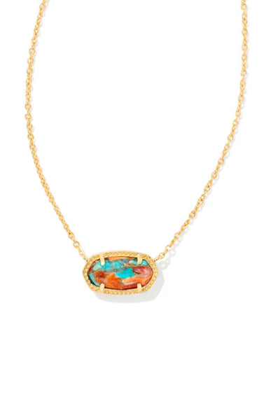 Kendra Scott Elisa Gold Pendant Necklace in Multi Gold