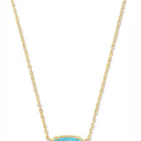 Kendra Scott Elisa Gold Pendant Necklace in Turquoise Magnesite