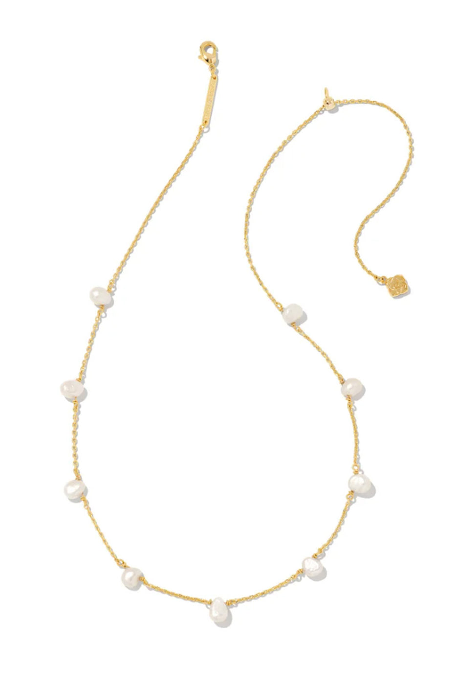 Popular NWT KENDRA SCOTT DEMI CHARM SET WHITE BAROQUE PEARL