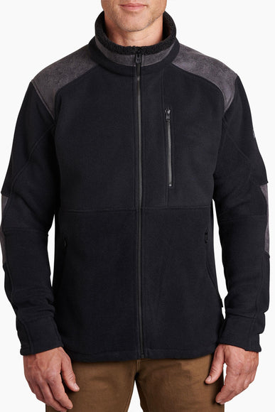 Kuhl Alpenwurx Fleece Zip Up Jacket for Men in Black