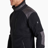 Kuhl Alpenwurx Fleece Zip Up Jacket for Men in Black